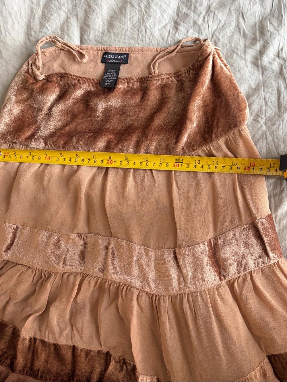 Vintage GUESS Jeans Authentic tiered maxi skirt 🤎 - Picture 6 of 8
